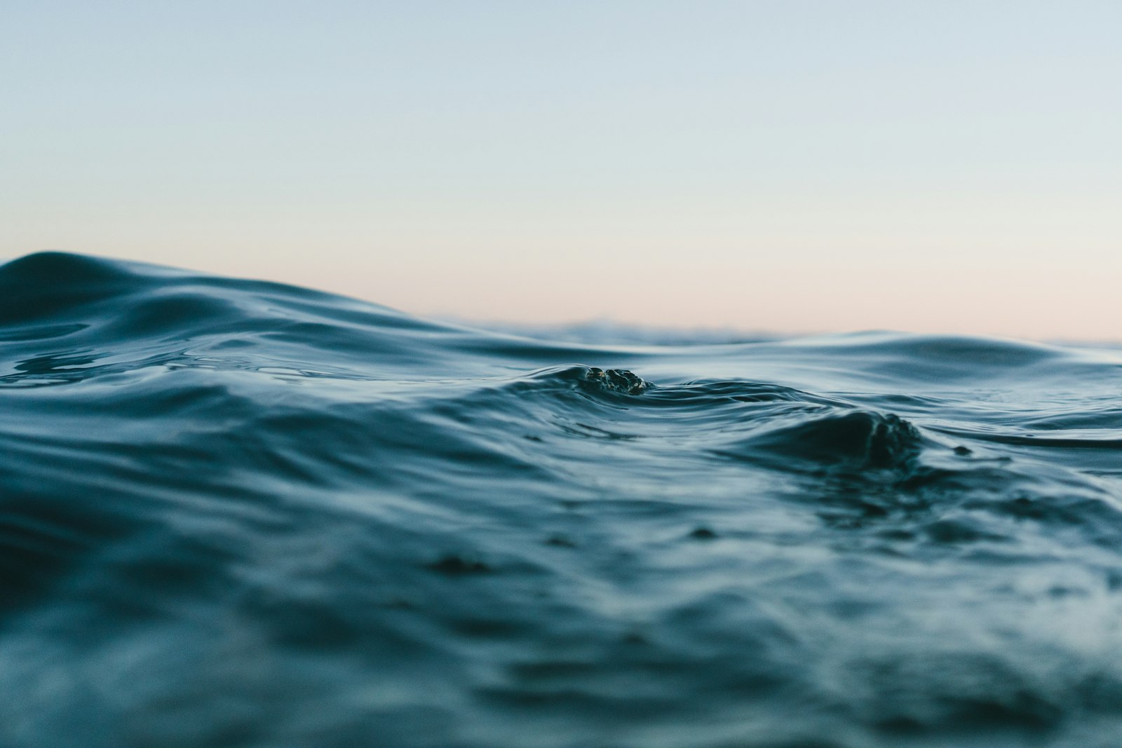 Deep blue ocean water